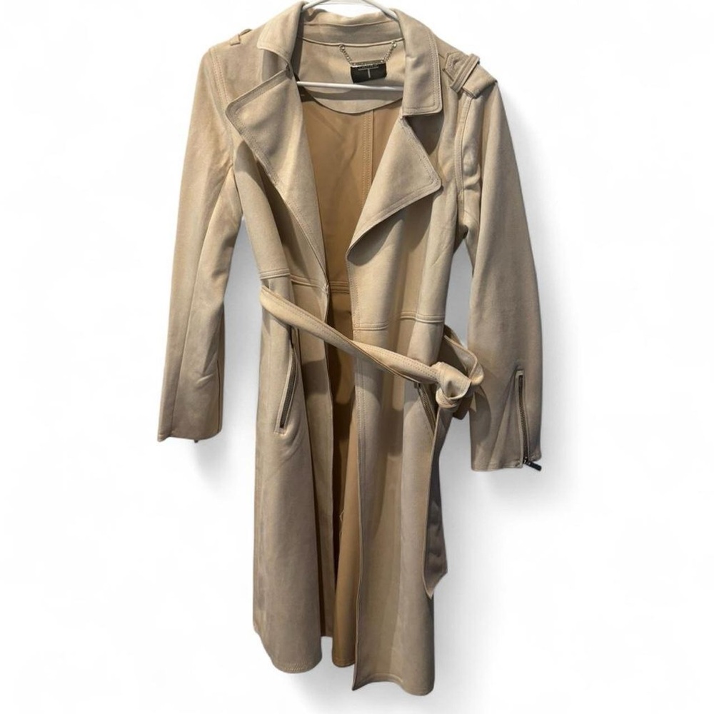 Tahari Classic Beige Trench Coat